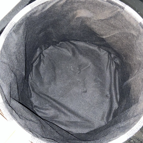 SET/3 Black & White Buffalo Check Soft Sided Nesting Baskets Storage w/ Handles - Picture 13 of 15